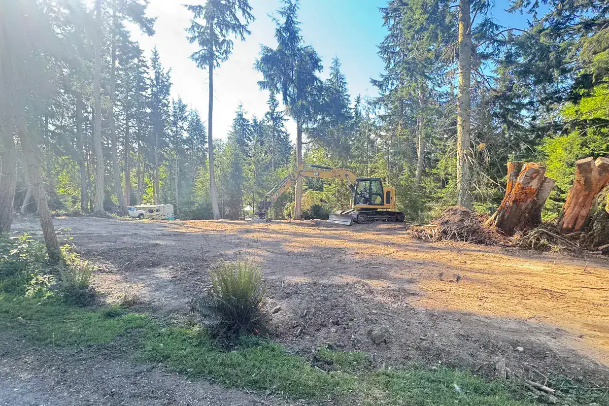 A cleared, graded property ready to build on